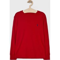 Polo Ralph Lauren - Longsleeve dziecięcy 134-176 cm. Czerwone t-shirty chłopięce Polo Ralph Lauren, bez wzorów, z bawełny, z długim rękawem. W wyprzedaży za 89,90 zł.