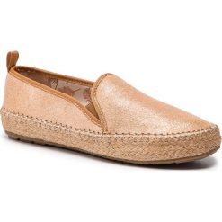 Espadryle EMU AUSTRALIA - Gum Metallic W11964 Rose Gold. Żółte espadryle damskie EMU Australia, bez wzorów, ze skóry, bez obcasa, na płaskiej podeszwie. Za 299,00 zł.