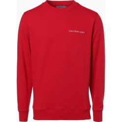 Bluzy męskie: Calvin Klein Jeans - Męska bluza nierozpinana, czerwony