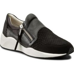 Sneakersy GEOX - D Omaya A D620SA 0ZVAF C9999 Black. Czarne półbuty damskie Geox, z gumy. W wyprzedaży za 299,00 zł.