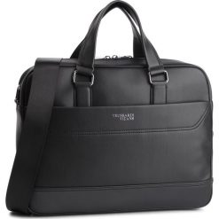 Torba na laptopa TRUSSARDI JEANS - Business Affair 71B00113 K299. Czarne torby męskie skórzane marki Trussardi Jeans, bez wzorów, z jeansu. Za 729,00 zł.