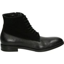 Botki męskie - JBFW18616 NER. Czarne botki męskie Venezia, ze skóry. Za 569,00 zł.