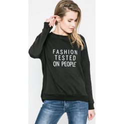 Answear - Bluza. Czarne bluzy z nadrukiem damskie ANSWEAR, m, z bawełny, bez kaptura. W wyprzedaży za 39,90 zł.