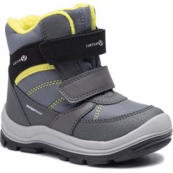 Śniegowce GEOX - B Trivor B.Bwpf A B943TA 0CE54 C1267 D Dk Grey/Lime. Szare śniegowce chłopięce Geox, bez zapięcia. W wyprzedaży za 189,00 zł.