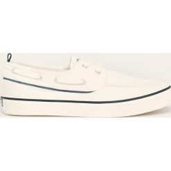 Pepe Jeans - Tenisówki dziecięce Traveller Boat. Białe trampki chłopięce Pepe Jeans, bez wzorów, z jeansu, sportowe, na sznurówki. Za 239,90 zł.