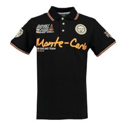 T-shirty chłopięce z krótkim rękawem: Koszulka polo „Karo” w kolorze czarnym