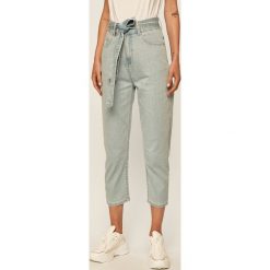 Answear - Jeansy. Niebieskie jeansy damskie ANSWEAR, s, z podwyższonym stanem. Za 149,90 zł.