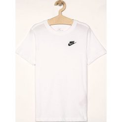 Nike Kids - T-shirt 122-170 cm. Białe t-shirty chłopięce Nike Kids, bez wzorów, z bawełny, bez rękawów. Za 59,90 zł.