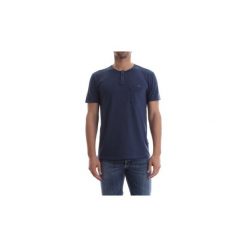 T-shirty z krótkim rękawem Wool co WO 2240. Niebieskie t-shirty męskie Wool co, xl, bez wzorów, bez kołnierzyka, krótkie. Za 210,44 zł.