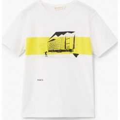 Mango Kids - T-shirt dziecięcy Charlie 110-164 cm. Szare t-shirty chłopięce marki Mango Kids, m, z nadrukiem, z bawełny, z okrągłym kołnierzem. Za 35,90 zł.