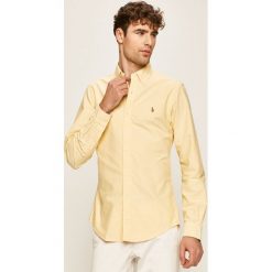 Polo Ralph Lauren - Koszula. Żółte koszule męskie Polo Ralph Lauren, s, bez wzorów, z bawełny, casualowe, polo, z długim rękawem. Za 429,90 zł.