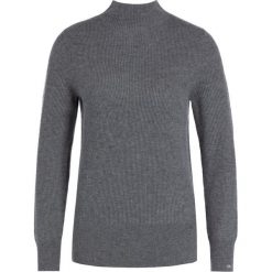 Golf Calvin Klein Rib Funel K20K201328. Szare swetry damskie Calvin Klein, s, bez wzorów, z wełny, bez rękawów, bez kaptura. W wyprzedaży za 229,00 zł.