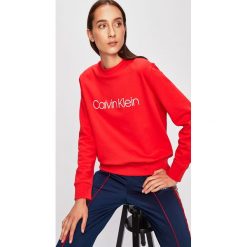 Calvin Klein - Bluza. Niebieskie bluzy damskie Calvin Klein, s, z nadrukiem, z bawełny, bez rękawów, bez kaptura. W wyprzedaży za 259,90 zł.
