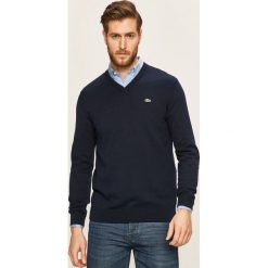 Lacoste - Sweter. Szare swetry męskie Lacoste, s, bez wzorów, z bawełny, bez kołnierzyka, bez kaptura. W wyprzedaży za 359,90 zł.