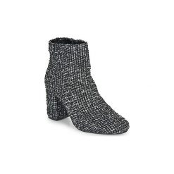 Botki Moony Mood FRIPON. Czarne botki damskie Moony Mood, bez obcasa, bez zapięcia. W wyprzedaży za 119,50 zł.
