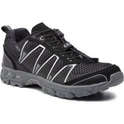 Trekkingi CMP - Atlak Trail Shoes 3Q95267 Black/Grey 28AK. Czarne trapery męskie CMP, ze skóry ekologicznej, bez zapięcia, trekkingowe. W wyprzedaży za 229,00 zł.