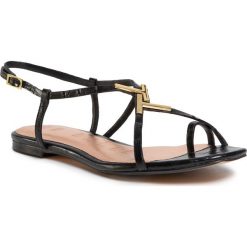 Sandały TED BAKER - Lerinna 242249 Black. Czarne klapki damskie Ted Baker, z aplikacjami, ze skóry, bez obcasa, na obcasie. W wyprzedaży za 259,00 zł.