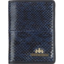 Etui na dokumenty. Niebieskie etui damskie Wittchen, ze skóry. W wyprzedaży za 195,90 zł.