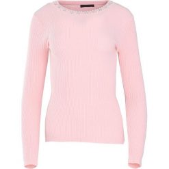 Różowy Sweter Sentence. Niebieskie swetry klasyczne damskie marki ARTENGO, z elastanu, ze stójką. Za 39,99 zł.