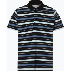 Lacoste - Męska koszulka polo, czarny. Czarne koszulki męskie marki Lacoste, s, w paski, klasyczne, polo, bez rękawów. Za 349,95 zł.