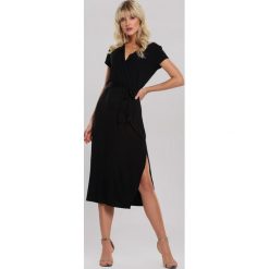 Czarna Sukienka Peep. Czarne sukienki damskie other, s, bez wzorów, bez kołnierzyka, bez rękawów, midi. Za 69,99 zł.