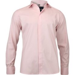 Stylowa Koszula Męska - 100% BAWEŁNA - Slim Fit, Kryta Plisa, Różowa KSDWCHIAOM4A02. Różowe koszule męskie Chiao, m, z bawełny, eleganckie. W wyprzedaży za 79,00 zł.