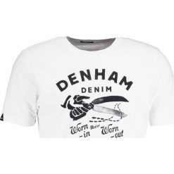 T-shirty męskie: Denham WORN IN Tshirt z nadrukiem optic white