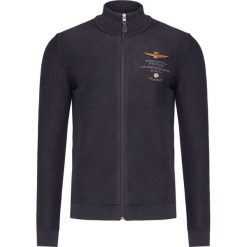 Sweter AERONAUTICA MILITARE. Czarne swetry męskie Aeronautica Militare, bez wzorów, z bawełny, ze stójką, bez kaptura. Za 560,00 zł.