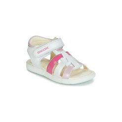 Sandały Dziecko Geox B SANDAL ALUL GIRL. Białe sandały dziewczęce Geox, bez zapięcia. Za 199,20 zł.