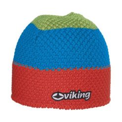 Czapki męskie: Viking Czapka Thermolite 4117 niebiesko-pomarańczowo-zielona (2184117UNI)