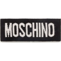 Moschino - Opaska. Czarne opaski damskie MOSCHINO, z nadrukiem, z wiskozy. Za 289,90 zł.