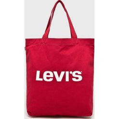 Levi's - Torebka. Brązowe torebki klasyczne damskie Levi's®, z bawełny, duże. Za 79,90 zł.