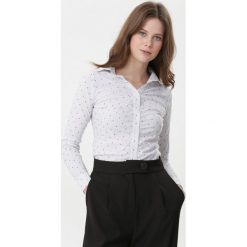 Biała Koszula Julissa. Białe bluzki damskie Born2be, xl, w kropki, eleganckie. Za 109,99 zł.