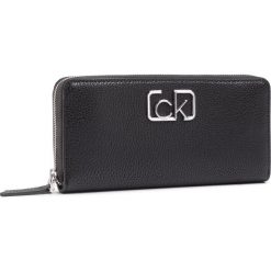 Duży Portfel Damski CALVIN KLEIN - Ck Signature Lrg Ziparound K60K606065 Bds. Czarne portfele damskie Calvin Klein, bez wzorów, ze skóry ekologicznej. Za 299,00 zł.