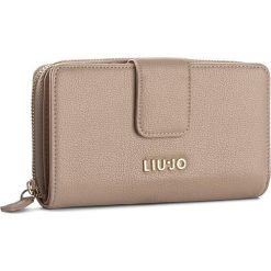 Portfele damskie: Duży Portfel Damski LIU JO – Zip Around C/Flap A N67090 E0064 Biscuit 61320