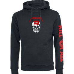 Metallica Kill 'Em All - Skull Bluza z kapturem czarny. Czarne bluzy męskie rozpinane marki Metallica, xl, z kapturem. Za 164,90 zł.