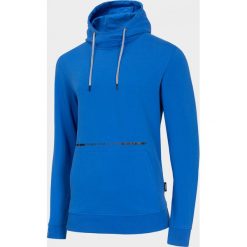 Bluza męska BLM614 - niebieski - Outhorn. Niebieskie bluzy męskie Outhorn, m, bez wzorów, z kapturem, bez rękawów, bez kaptura. W wyprzedaży za 89,99 zł.