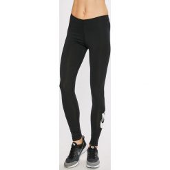 Nike - Legginsy. Czarne legginsy we wzory Nike, l, z bawełny. Za 119,90 zł.