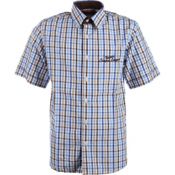 Koszula - Slim fit - w kolorze niebiesko-białym. Białe koszule chłopięce marki Paglie, New G.O.L & more, z aplikacjami, z klasycznym kołnierzykiem. W wyprzedaży za 62,95 zł.