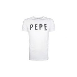 T-shirty z krótkim rękawem Pepe jeans PM505922 / Gabi IL. Białe t-shirty męskie Pepe Jeans, xl, bez wzorów, z jeansu, bez kołnierzyka, krótkie. Za 99,00 zł.