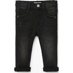 Mango Kids - Jeansy dziecięce Diego 80-104 cm. Szare jeansy męskie marki Mango Kids, z bawełny. W wyprzedaży za 39,90 zł.