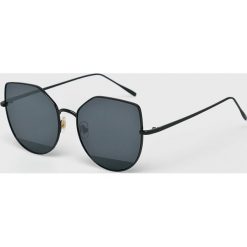 Answear - Okulary. Czarne okulary przeciwsłoneczne damskie ANSWEAR. W wyprzedaży za 39,90 zł.