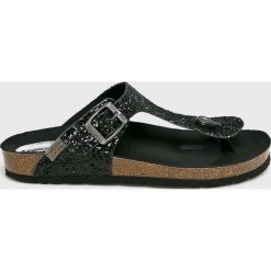 Pepe Jeans - Klapki. Czarne klapki damskie marki Pepe Jeans, z jeansu. Za 219,90 zł.