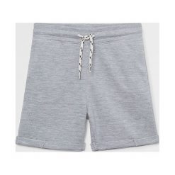 Mango Kids - Szorty dziecięce Joel 110-164 cm. Szare spodenki chłopięce Mango Kids, bez wzorów, z bawełny, casualowe. Za 59,90 zł.