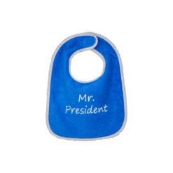 Śliniaki: FILLIKID Śliniaczek z napisem Mr. President niebieki/ jasnoniebieski