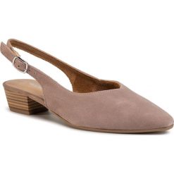Sandały TAMARIS - 1-29405-24 Taupe 341. Różowe klapki damskie Tamaris, bez wzorów, z zamszu, bez obcasa, na obcasie. Za 239,00 zł.