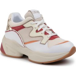 Sneakersy Liu Jo Jog 09 BA0019 TX091. Białe półbuty damskie Liu Jo, bez wzorów, bez obcasa, bez zapięcia. W wyprzedaży za 429,00 zł.