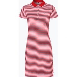 Tommy Hilfiger - Sukienka damska, czerwony. Czerwone sukienki damskie TOMMY HILFIGER, na co dzień, m, bez wzorów, z bawełny, eleganckie, polo, bez rękawów, proste. Za 199,95 zł.