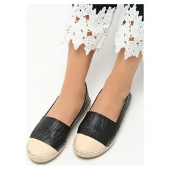 Espadryle damskie: Czarne Espadryle Elzi