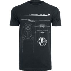 Star Trek Discovery - Blueprint T-Shirt czarny. Czarne t-shirty męskie marki Star Trek, l. Za 74,90 zł.
